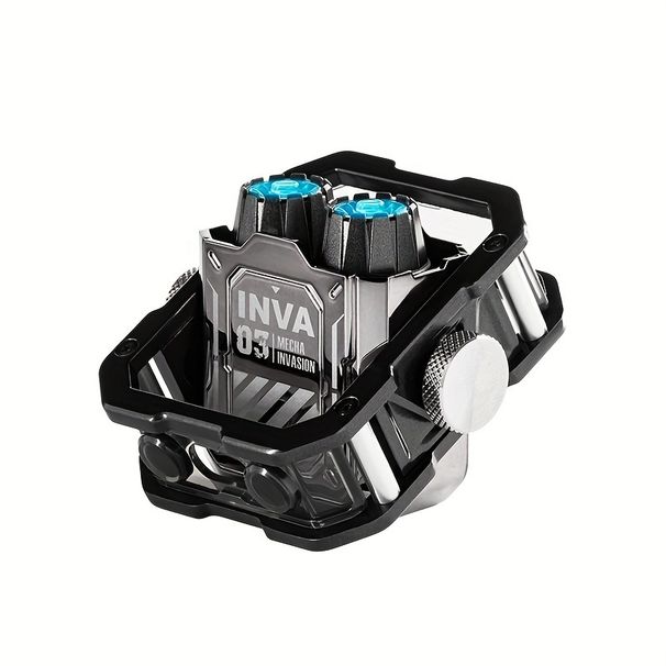 Cyberpunk Mech True Wireless Kopfhörer mat Fidget Spinner - Ultra HD Uruff, Kaméidi-annuléierend Mic fir Gaming & Sport_voghion.com