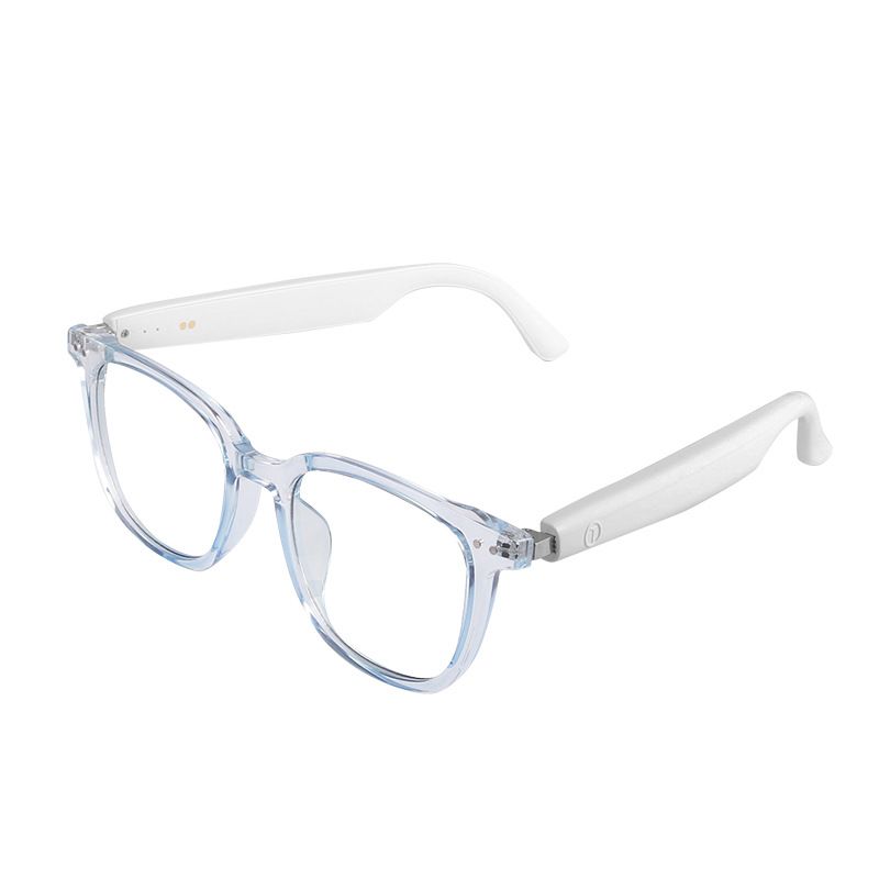 Intelligente Brille mit Bluetooth und photochromen Gläsern – Musik, Anrufe, Blaulichtfilter für Arbeit und Freizeit (Weiß/Blau/Braun, Unisex-Design)_voghion.com