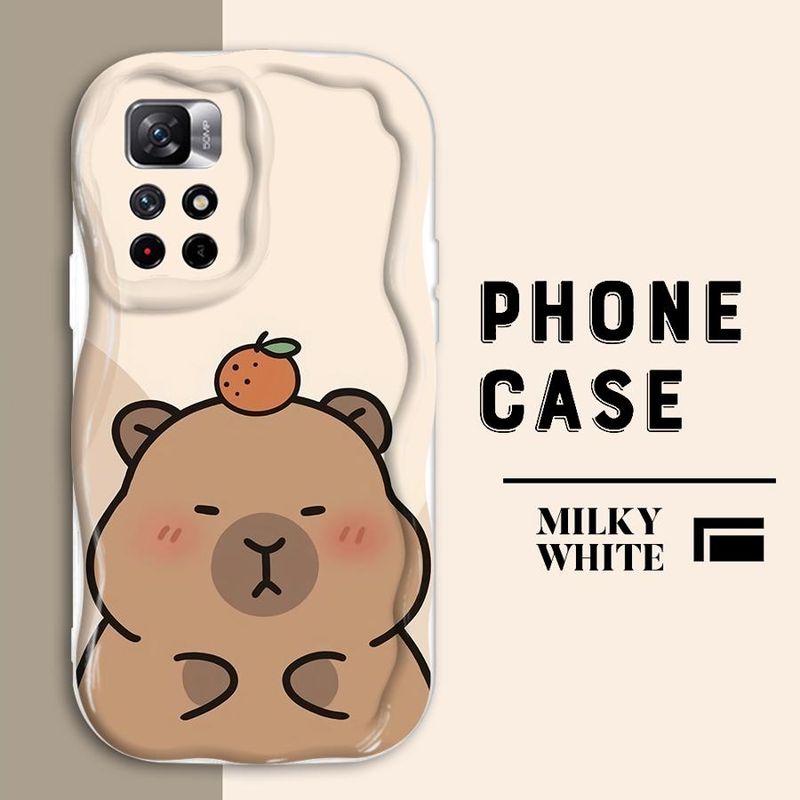 Lustige süße Capybara-Telefonhülle für Redmi 9 9A 9C 10 10A 12C 10C 13C A2 A1 A2 Plus, luxuriöse, weiche TPU-Hülle_voghion.com