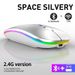 Rechargeable Silent Wireless Mouse – Bluetooth & 2.4G Dual-Mode, 1600DPI, Ergonomic Design For Laptop/PC_voghion.com