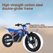MX-E350 - Motocross Bike For Aged 4-8, 350W Internal Transmission Chassis, Maximum Driving Range Of 18km, RGB Support, Front And Rear Shock Springs And Mechanical Disc Brakes_voghion.com