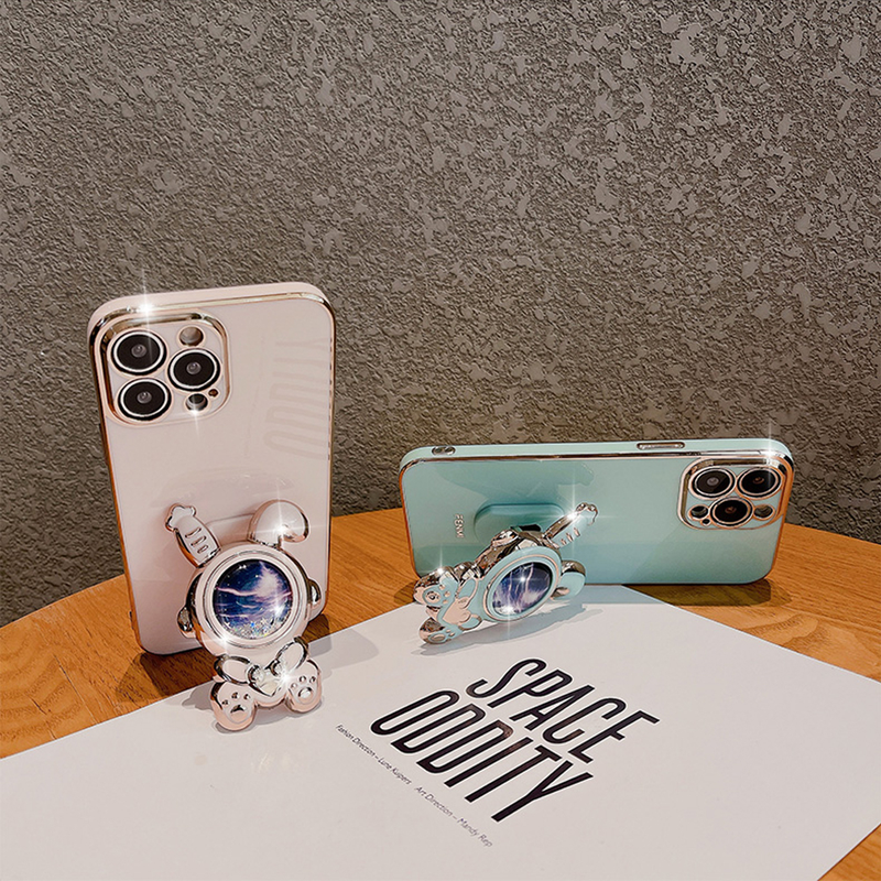 3D Quicksand Rabbit Bracket Plating Phone Case For Samsung A14 A04 A24 A34 A54 A13 A23 A33 A53 A73 A52 A72 A22 A32 Soft Cover_voghion.com