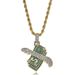 Hip Hop Necklace Diamond Cuban Necklace Winged Flying Money Personality Hip-Hop Style Street Pendant Micro-Inlaid Full Zircon Men's Trendy Necklace J_voghion.com