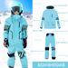 Phibee Elephant Children's Ski Set Boys Girls Workwear Windproof Waterproof Snow Suit For Single And Double Board_voghion.com