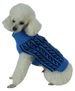Harmonious Dual Color Weaved Heavy Cable Knitted Fashion Designer Dog Sweater_voghion.com