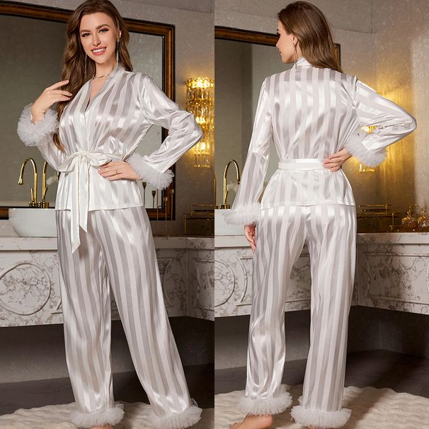 Underwear & Sleepwears style new night series long sleeved trousers comfortable set ladies home clothes TZ3406_voghion.com