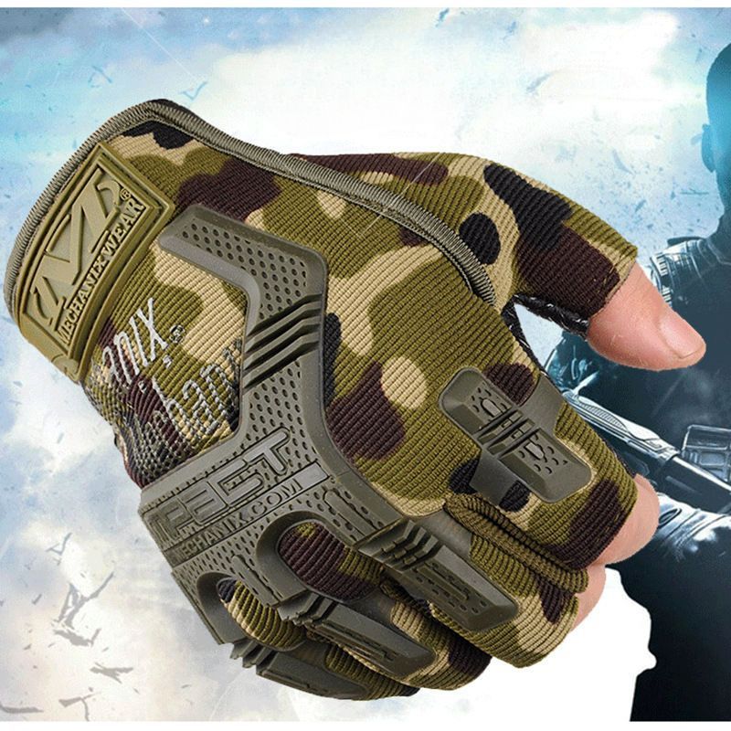 Tactical Gloves Men's Mountaineering Sports Half Finger Spring And Autumn Special Forces Outdoor Training Fitness_voghion.com