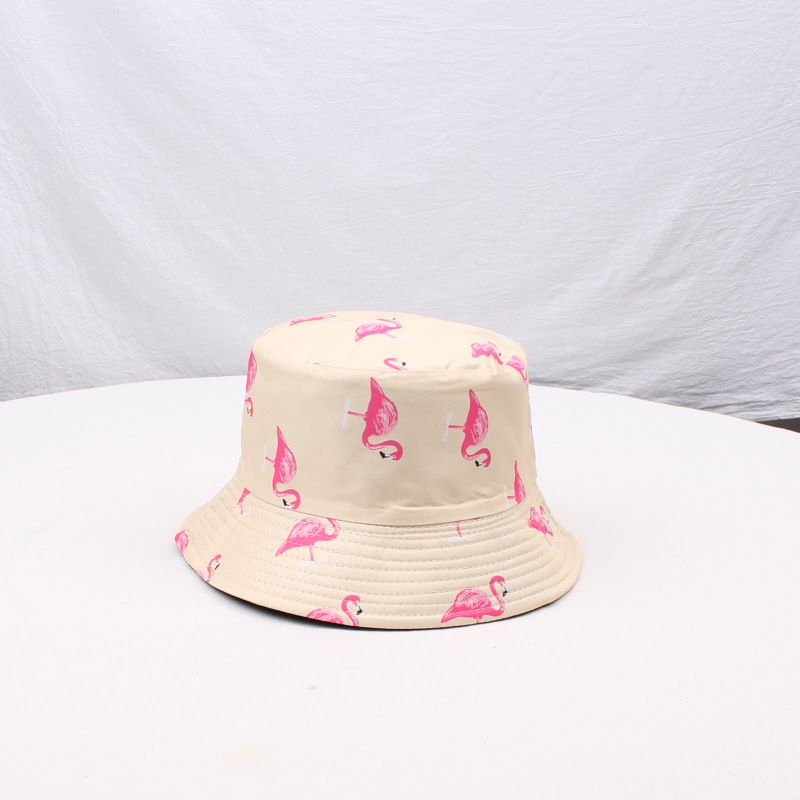 Doppelseitiger Sonnenhut mit Tiermuster, doppelseitiger Fischerhut, koreanische Version, modisch, vielseitig, mit Beckendruck_voghion.com