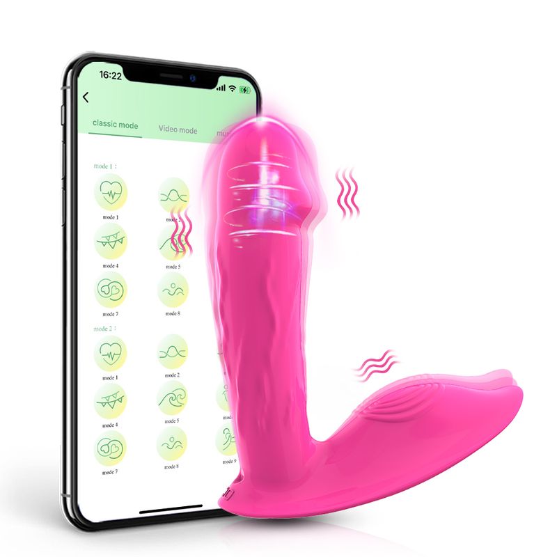 Bluetooth-vibrator voor vrouwen APP-gecontroleerde G-spot-dildo Wirele-afstandsbediening Clitori-stimulator Seksspeeltje Adul_voghion.com