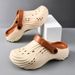 2025 Summer New Thick-Soled Non-Slip Men's Clogs For Home Indoor And Outdoor Wear Trendy Fashion Lightweight Casual_voghion.com