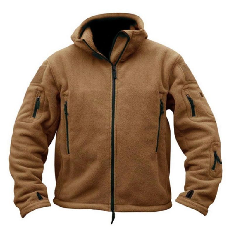 nuova giacca in pile caldo da esterno da uomo, giacca resistente al freddo, giacca con cappuccio in tinta unita, spedizione drop_voghion.com