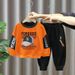 2023 Spring and Autumn New Casual Long sleeved Clothing Boys' Fashion Outwear Pants Two Piece Set_voghion.com