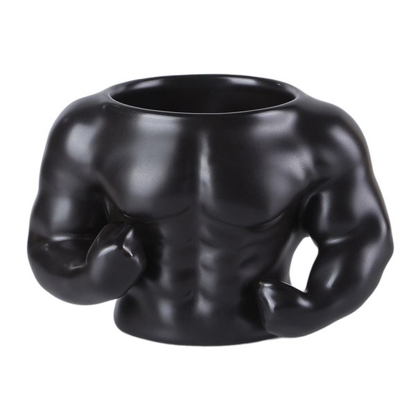 Kreative Tasse Strongman Fitness Muscle Abs Keramik Wasserbecher Desktop Storage Tube Ornament Hochwertiger Stifthalter_voghion.com