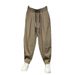 Men's Clothing 2024 Summer New Cotton and Linen Ultra thin Casual Pants Men's Breathable Drape Pants Trendy Loose Harem Carrot Pants_voghion.com