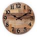 Wood Grain Wall Clock - Silent Retro Home Decor_voghion.com