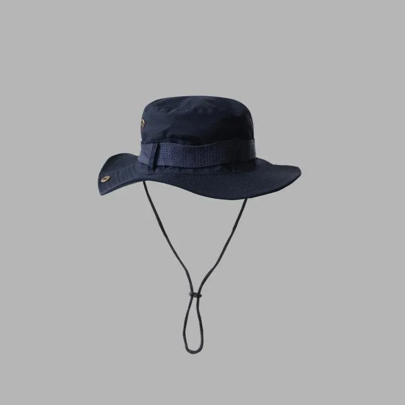 Modische Sonnenhüte für Herren, Outdoor-Angelmütze, breite Krempe, UV-Schutz, Damen-Eimerhut, Sommer-Wandermütze_voghion.com
