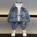 Children's Clothing Boy's Fall Denim Suit Baby Spring And Fall Clothes Children Cool Handsome Trend_voghion.com