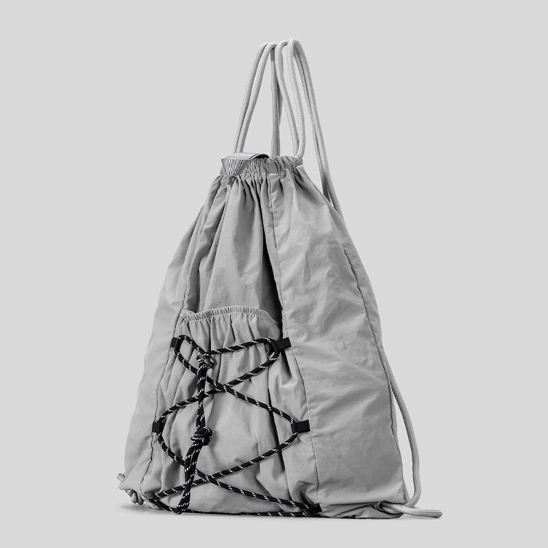 Large Capacity Lightweight Nylon Drawstring Men's Women's, High Quality Middle School And High School Hiking Small Backpack 2025 Spring And Summer New_voghion.com