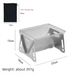 Ultra-Lightweight Card BBQ Grill - Foldable Stainless Steel Wood Stove For Camping_voghion.com