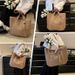 Alsidig stråvævet taske Damevævet taske Stor kapacitet Feriestil Strandtaske ved havet Håndtaske Skuldertaske Tote Bag_voghion.com