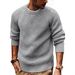 Men's Chunky Knit Sweater – Oversized Winter Pullover With Color-Block Design For Streetwear & Casual Wear_voghion.com