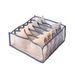 Foldable Nylon Drawer Organizer With Dividers For Underwear, Socks, Clothes & Bras - Multi-Size Storage Box For Wardrobe & Dresser_voghion.com