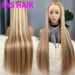 P4/613 Straight Piano Color Lace Wig - 100% Human Hair With HD Lace Front & Natural Hairline For Everyday Wear_voghion.com