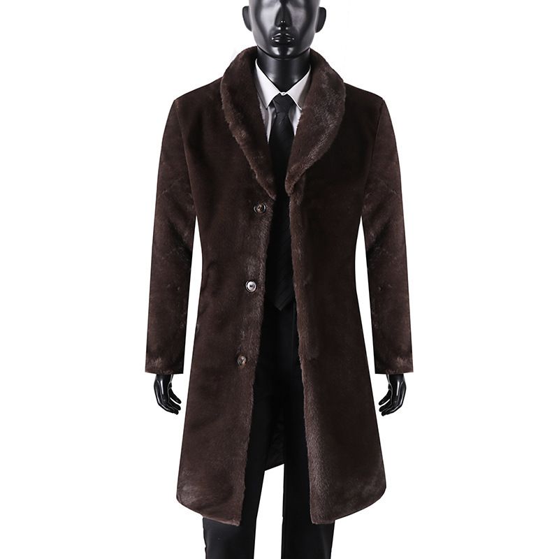 Men's Clothing Large Size Mink Coat Men's Trendy Whole Mink Coat Winter Mink Loose Fur Golden Mink Coat Men_voghion.com