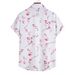 Camicia stampata Camicia casual stampata da uomo a maniche corte con colletto polo_voghion.com