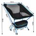 Cross-border outdoor moon chair, camping folding chair, portable lazy back chair, light aluminum alloy folding chair_voghion.com