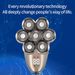 Electric Shaver Bald Beard Hair Skull Trimmer Beard Remover Men 7 Head 7D Razor_voghion.com
