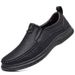 Geeignet für alle Jahreszeiten Herren 2025 Sommer Neue Rindsleder Weiche Sohle Atmungsaktiv Business Casual Leder Dünne Slip-On Dad Schuhe Männer_voghion.com