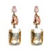 S Silver Needle Fashion Color Series Geometric Large Water Diamond Simple And Trendy Versatile Pendants Earrings_voghion.com