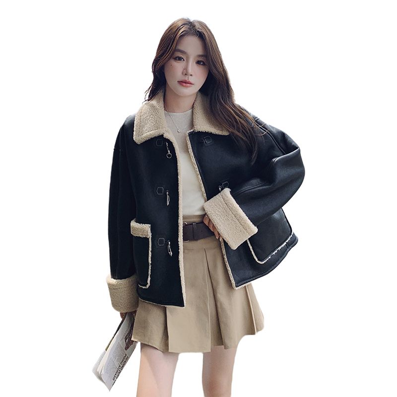 New fur integrated lamb coat 239-321-p195k288_voghion.com