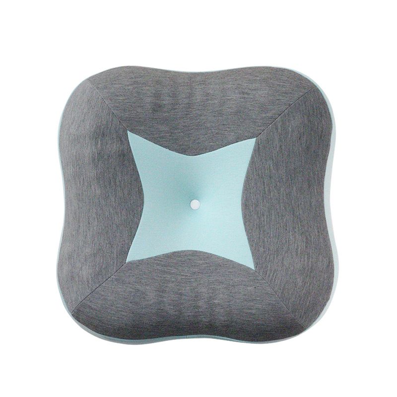 Oreiller de voyage en tissu textile pour la maison, petit oreiller portable en mousse à mémoire de forme, oreiller ergonomique pour la protection des vertèbres cervicales, oreiller à mémoire de forme_voghion.com