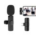 Bluetooth-Compatible Wireless Lavalier Microphone Portable Audio Video Recording Mic For IPhone Android Live Game Mobile_voghion.com
