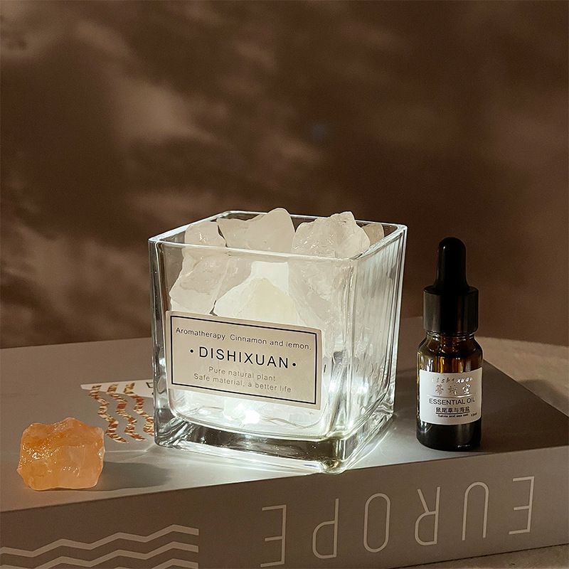 Crystal Diffuser Stone Aromatherapy Essential Oil Set Home Bedroom Incense Ornaments Fireless Fragrance Gift Box Aromatherapy Cup_voghion.com