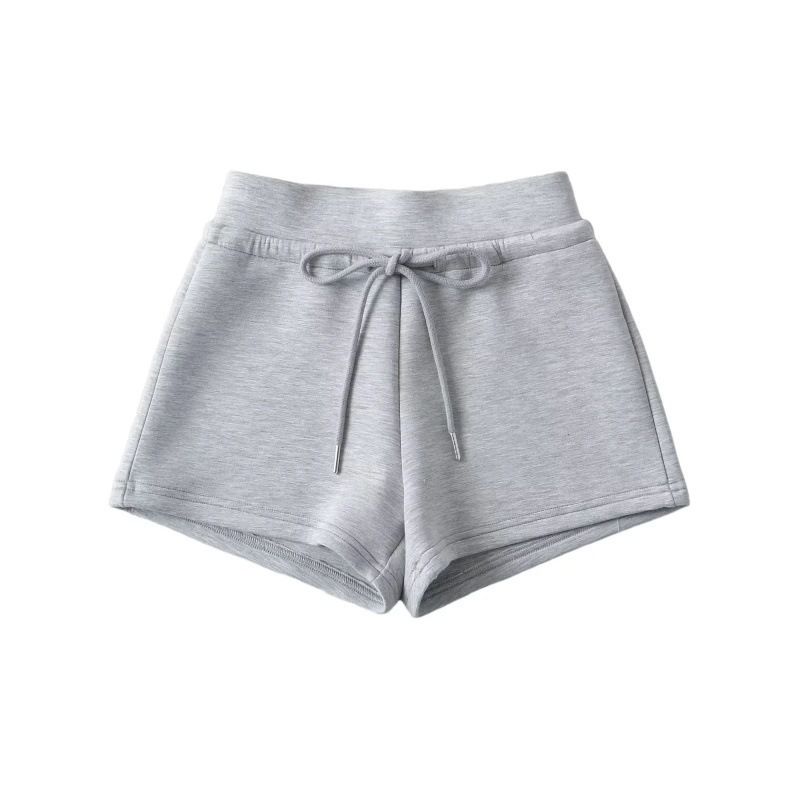 Women's Clothing Low Waist Sexy Air Layer Casual Shorts Women's Drawstring Loose Sports A Line Hot Pants_voghion.com