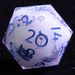 9 Polyhedral Resin Set Of Dice DD Frost Bloom Oath For Dungeons Dragons RPG_voghion.com