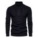 Suéter de cuello alto para hombre, informal, de punto, cálido, talla grande_voghion.com