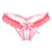 Biancheria intima sexy da donna con perle, massaggio aperto sul cavallo, perizoma in pizzo trasparente elasticizzato, pantaloni T 2167_voghion.com