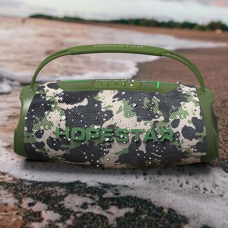 HOPESTAR-H53 Altoparlante Bluetooth wireless impermeabile per esterni, portatile, portatile, ad alta potenza, RGB, bassi senza ritardi_voghion.com