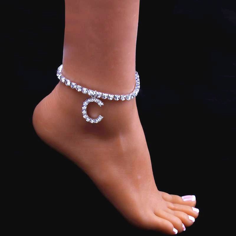 popular capital English alloy letter Anklet personalized fashion Beach men and women applicable Anklet Anklet_voghion.com