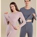 Lyocell Cashmere Thermal Underwear Couples, Fleece-Lined And Thickened, Self-Heating Base Layer Set For Autumn_voghion.com