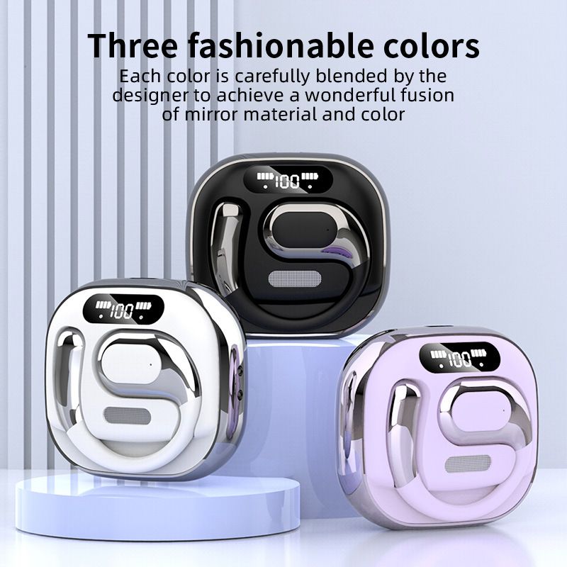 New BY01OWS31 Small Coconut Bluetooth Earbuds Ball 5.3 In-Ear Open-Type With Hanging Rope Wireless Earphones_voghion.com