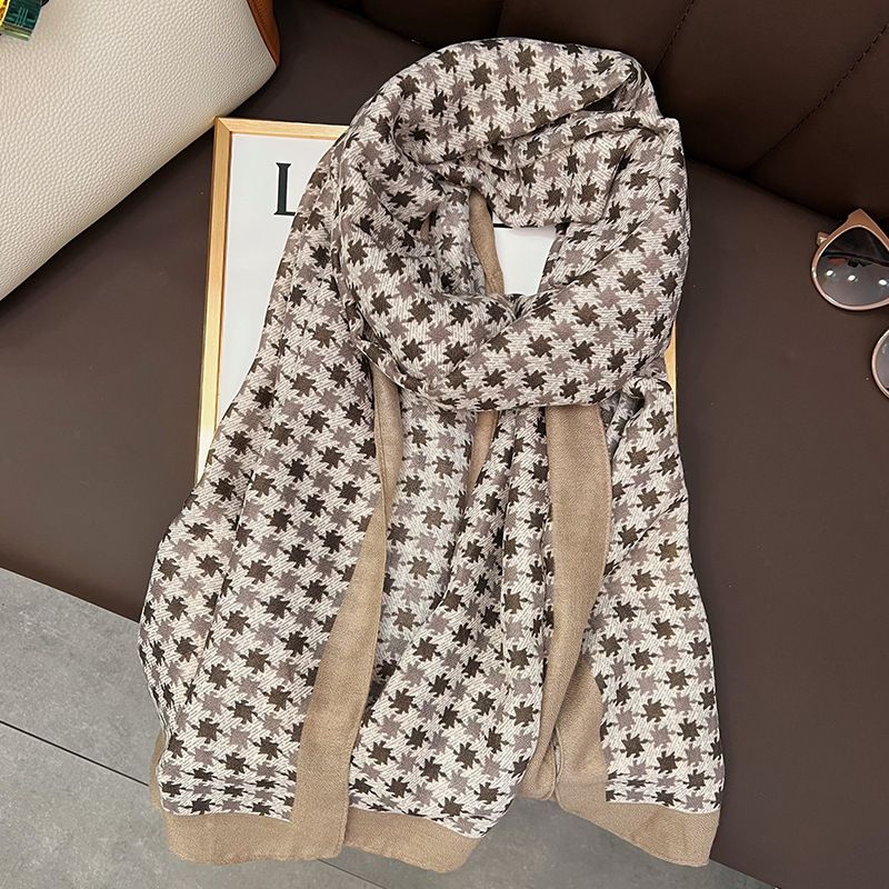 Herfst Winter Nieuwe Katoenen en Mode Diamant Windmolen Sjaal Zonnebrandcrème Grote Sjaal voor Vrouwen_voghion.com