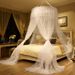 Black Dome Bed Curtain Mosquito Net Home Ceiling Princess Style Free Installation Double Bed 1.5 Meters 1.8_voghion.com