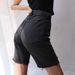 Women's Clothing Ripped Denim Shorts High Waist Black Loose Mid Length Pants Straight Five Point Pants_voghion.com