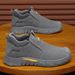 2025 Spring New Style One Step Soft Bottom Sports Dad Anti Dirty Construction Site Labor Protection Men's Shoes_voghion.com