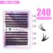 240 - Cluster Segmented False Eyelashes Kit 30D/40D Thickening Large Capacity, Single - Cluster Fluffy Lashes For Grafting_voghion.com